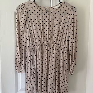 H&M Beige Polka Dot Maternity Blouse
